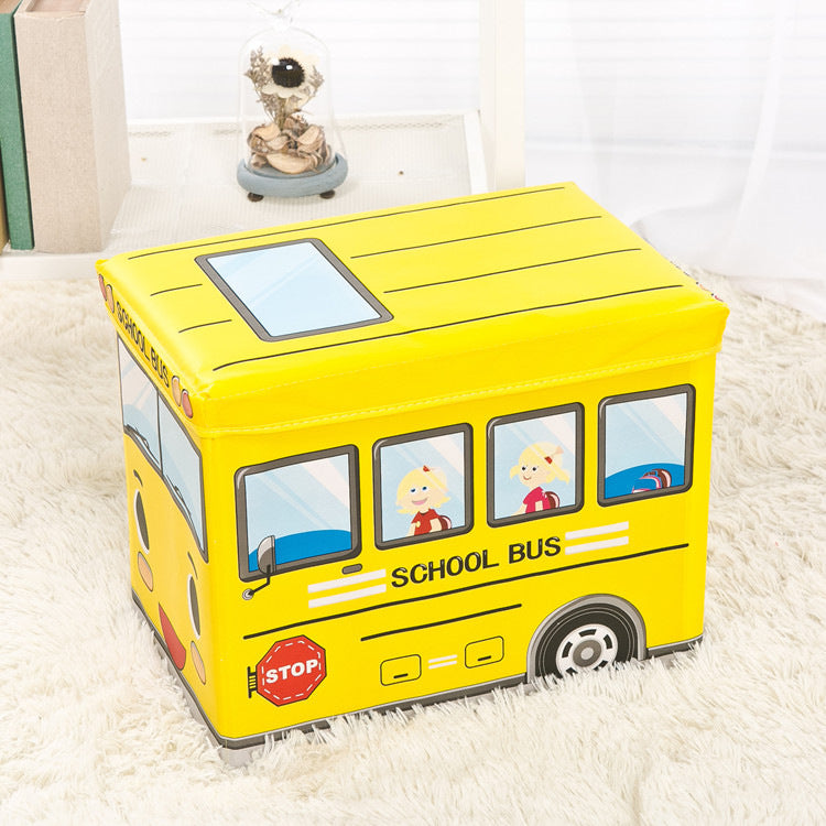 Storage Box Creative Cartoon Storage Box Household Goods Storage Stool Foldable