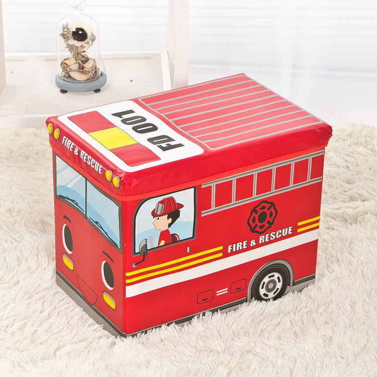 Storage Box Creative Cartoon Storage Box Household Goods Storage Stool Foldable