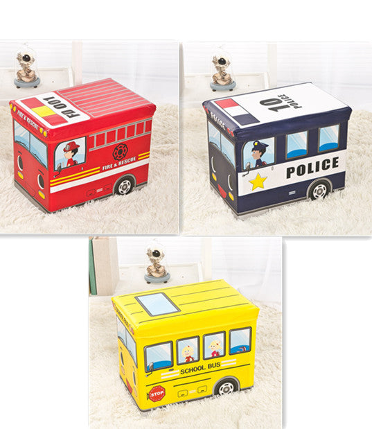 Storage Box Creative Cartoon Storage Box Household Goods Storage Stool Foldable